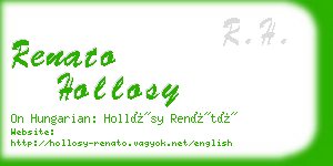 renato hollosy business card